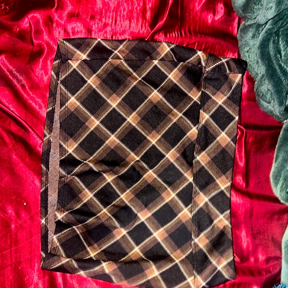 Plaid mini skirt from H&M